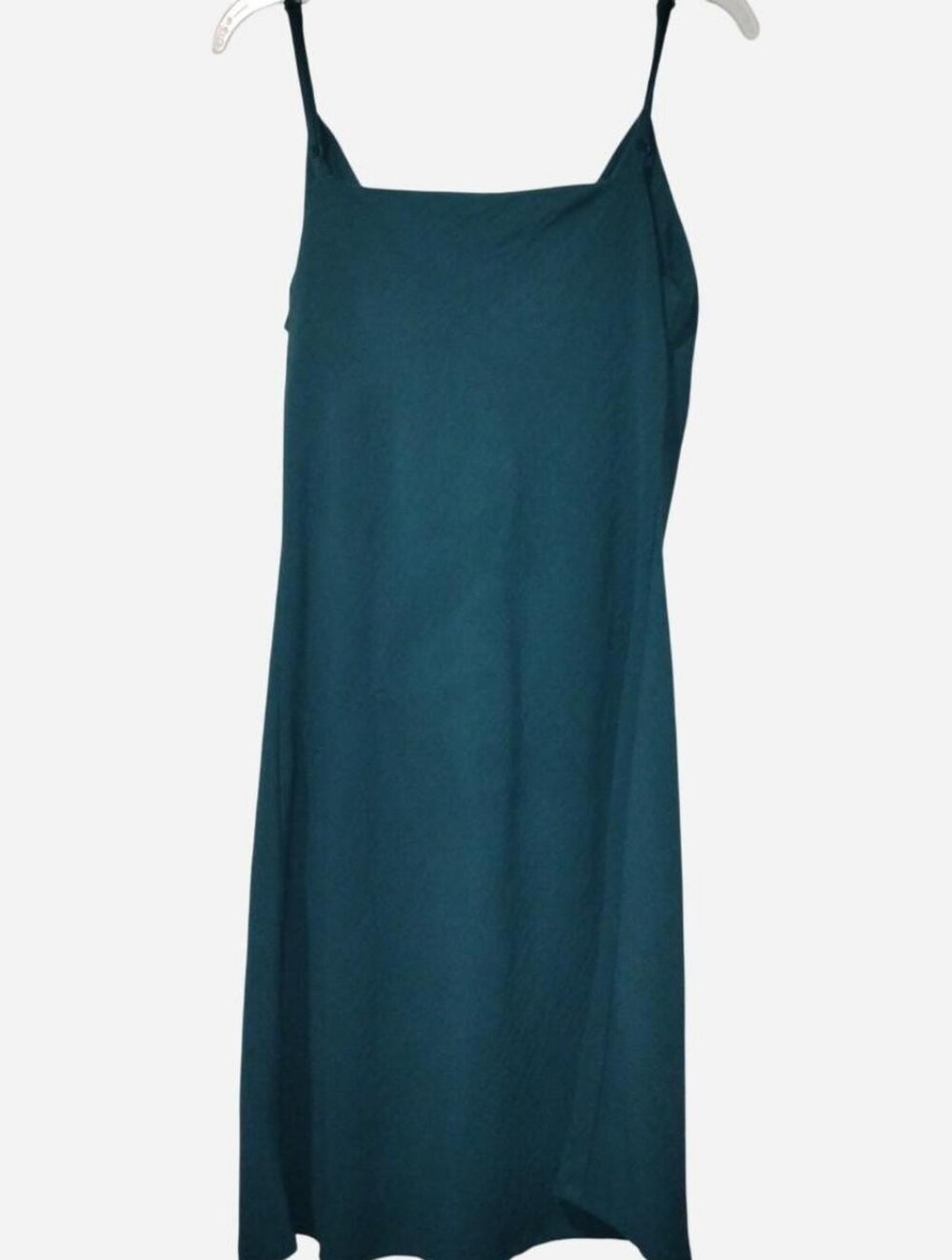 Inspired Hearts Teal Cowl Neck Slip Mini Dress (Medium) - Picture 6 of 6